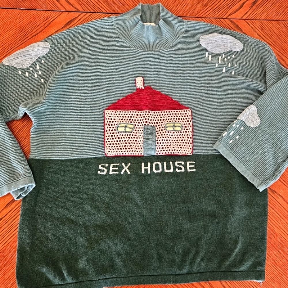 Rainy day Sex House Sweater by Fashion Brand Company 2XL by Penelope Gazin